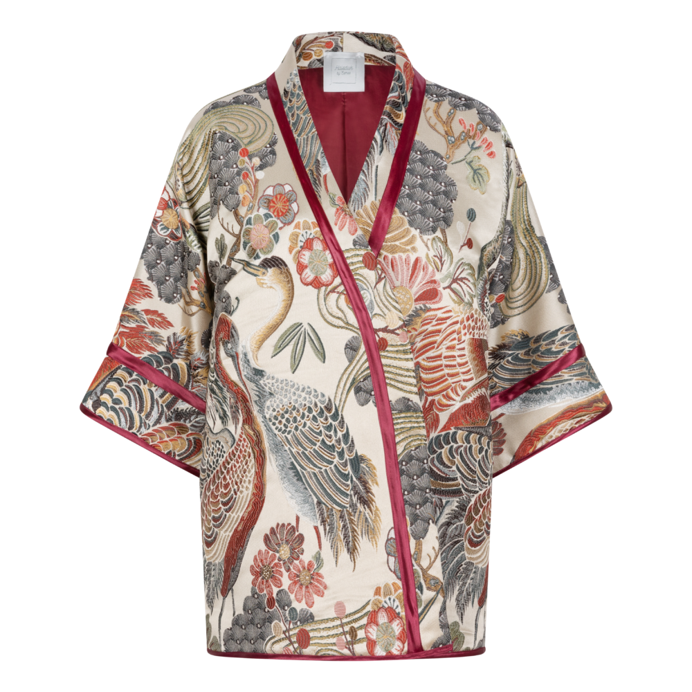 vleet Manga Boek Kimono vest jasje Birds - Shop bij Halsduk by Esmee