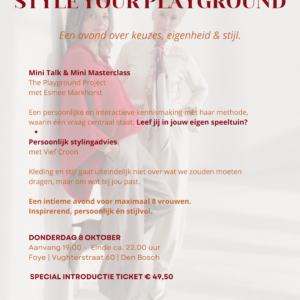 Masterclass Style your Playground